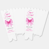 Pink Bow Sweetheart girl Valentine's Baby shower  フェイバーボックス (見開き)