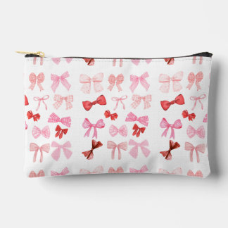 Pink Bow Toiletry Bag | Cute Girly Ribbon Travel P アクセサリーポーチ