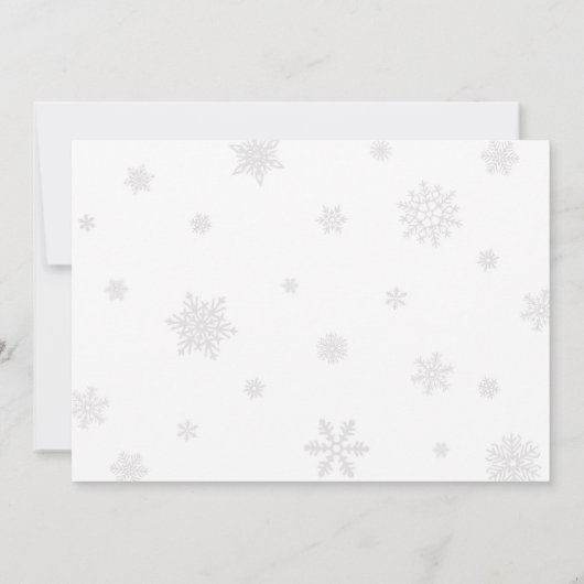 Pink Bow Traditional Tree Christmas Party 招待状 (裏面)