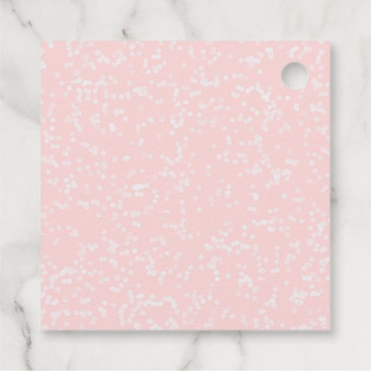 Pink Bow Winter Onederland 1st Birthday フェイバータグ (裏面)