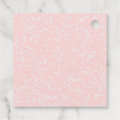 Pink Bow Winter Onederland 1st Birthday フェイバータグ (裏面)