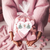 Pink Bow Winter Onederland Heart Sticker ハートシール
