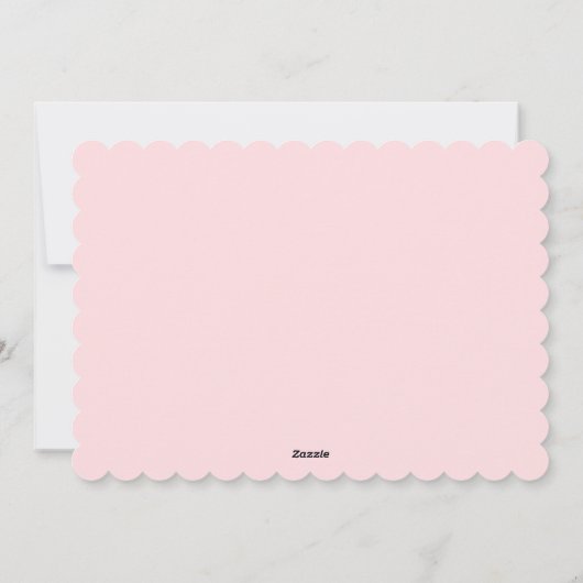 Pink Bow Wreath Christmas シーズンカード (裏面)