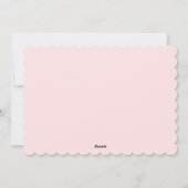 Pink Bow Wreath Christmas シーズンカード (裏面)