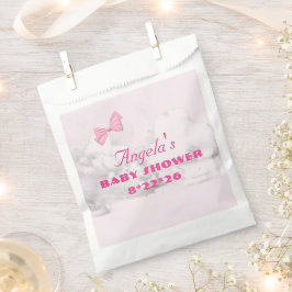 Pink Bows Baby Shower Personalized  フェイバーバッグ