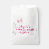 Pink Bows Baby Shower Personalized  フェイバーバッグ (正面)