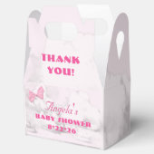 Pink Bows Baby Shower Personalized  フェイバーボックス (オープン)