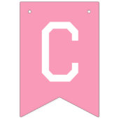 Pink Bows Class Of 2026 Graduation Party バンティングフラッグ (第2の旗)