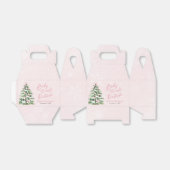 Pink Bows Girl Baby It's Cold Outside Baby Shower フェイバーボックス (折り畳みなし)