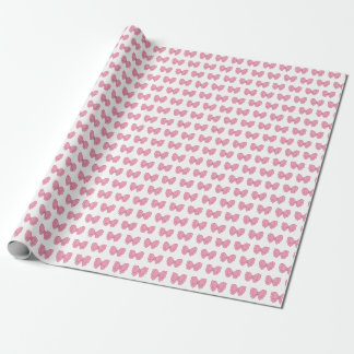 pink bows girly gift wrapping paper ラッピングペーパー