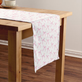 Pink Bows Table Runner ショートテーブルランナー