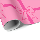 Pink Bows Wrapping Paper  ラッピングペーパー (ロールコーナー)