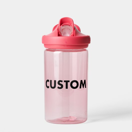 PINK BPA Free Kids Custom Water Bottle Blank ウォーターボトル (正面)
