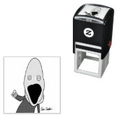 Pink brainwashed puppet pointing セルフインキングスタンプ (インサイチュ)