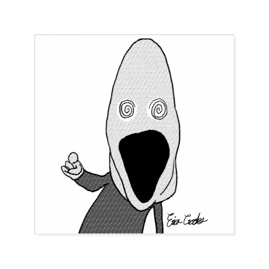 Pink brainwashed puppet pointing セルフインキングスタンプ (デザイン)