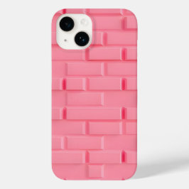 Pink Brick Wall iPhone Case Feminine Style Case-Mate iPhone 14ケース