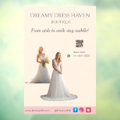 Pink Bridal Bliss Celebrate Love Happiness Wedding ウィンドウサイン (シート3)