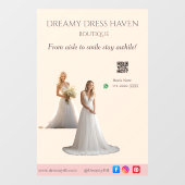 Pink Bridal Bliss Celebrate Love Happiness Wedding ウィンドウサイン (シート)