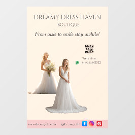 Pink Bridal Bliss Celebrate Love Happiness Wedding ウィンドウサイン