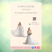 Pink Bridal Bliss Celebrate Love Happiness Wedding ウィンドウサイン (シート3)