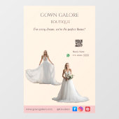 Pink Bridal Bliss Celebrate Love Happiness Wedding ウィンドウサイン (シート)