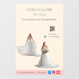 Pink Bridal Bliss Celebrate Love Happiness Wedding ウィンドウサイン