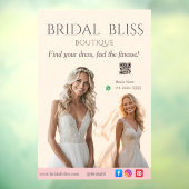 Pink Bridal Bliss Celebrate Love Happiness Wedding ウィンドウサイン (シート3)