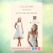 Pink Bridal Bliss Celebrate Love Happiness Wedding ウィンドウサイン (シート3)