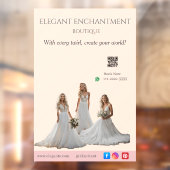 Pink Bridal Bliss Celebrate Love Happiness Wedding ウィンドウサイン (シート2)