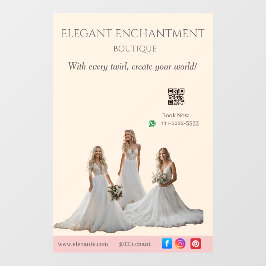 Pink Bridal Bliss Celebrate Love Happiness Wedding ウィンドウサイン