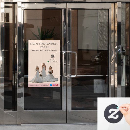 Pink Bridal Bliss Celebrate Love Happiness Wedding ウィンドウサイン (オフィスドア)