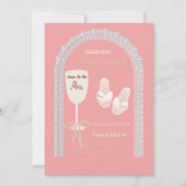 Pink Bridal Shower Invitation | Soon to be Mrs Win 招待状 (正面)
