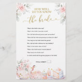 Pink Bridal Tea How Well do You Know the Bride (正面)