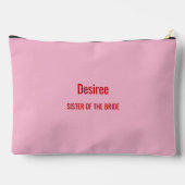 Pink Bridesmaid Espresso Martini Bachelorette  アクセサリーポーチ (裏面)