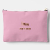 Pink Bridesmaid Espresso Martini Bachelorette  アクセサリーポーチ (裏面)