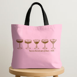 Pink Bridesmaid Espresso Martini Bachelorette トートバッグ