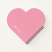 Pink Brown Beige Geometric Personalized ノートブック (裏面)