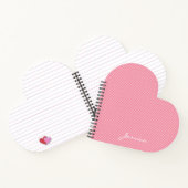 Pink Brown Beige Geometric Personalized ノートブック (内部)
