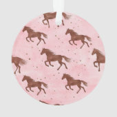 Pink Brown Horses オーナメント (裏面)