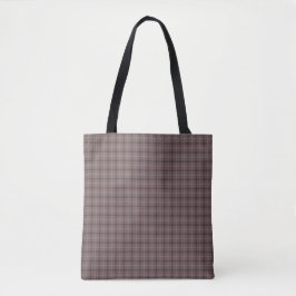 Pink Brown Plaid Classic Pattern トートバッグ