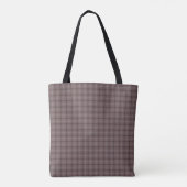 Pink Brown Plaid Classic Pattern トートバッグ (裏面)