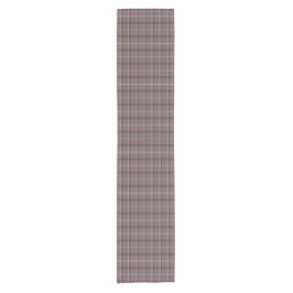 Pink Brown Plaid Classic Pattern Table Runner ショートテーブルランナー