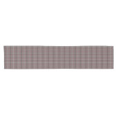 Pink Brown Plaid Classic Pattern Table Runner ショートテーブルランナー (横)