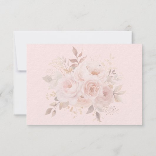 Pink Brunch & Bubbly Wedding Shower 招待状 (裏面)