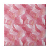 Pink Brush Stroke Glitter Abstract Pattern タイル (正面)