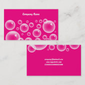 Pink Bubbles、Companyの会社名 名刺 (正面/裏面)