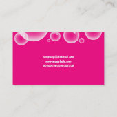Pink Bubbles、Companyの会社名 名刺 (裏面)