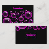 Pink Bubbles、Companyの会社名 名刺 (正面/裏面)