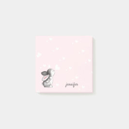 Pink Bunnyハート投稿のメモ ポストイット
