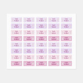Pink Bunny  Kids' Name Clothing School Labels ラベル (シート)